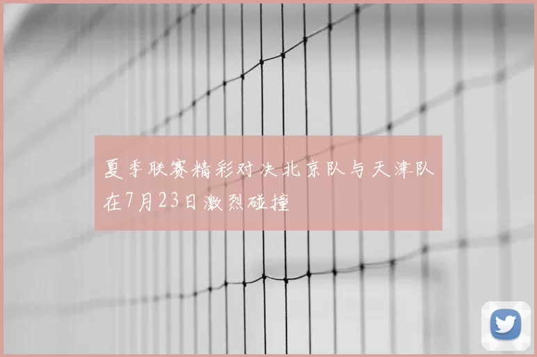 夏季联赛精彩对决北京队与天津队在7月23日激烈碰撞